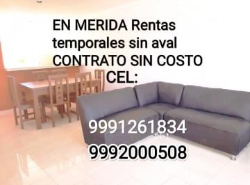 Casa de 2 habitaciones, Mérida · Alquila Desde un Mes Sin Aval Casa Cerca del Aeropuerto y Periferico Amueblada