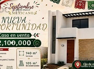 Casa · 105m² · 3 Recámaras · 2 Estacionamientos · Casa en Venta en Ojo de Agua Zona Las Trancas, Emiliano Zapata Veracruz