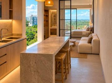 Departamento de 1 habitación, Solidaridad · Departamento de 1 Recámara con Vista a La Selva Desde El Piso 10 en Playa del Carmen