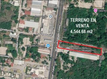 Terreno / Lote · 1m² · 5 Estacionamientos · Terreno en Venta, Comercial, 4,544.68 m², Orilla Carretera Blvd Luis D Colosio, Cancún