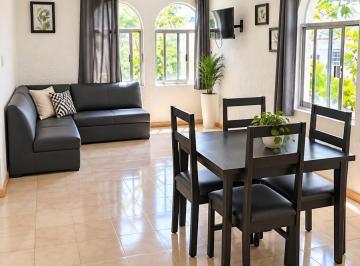 Departamento · 90m² · 2 Recámaras · 1 Estacionamiento · Departamento Amueblado en Renta en Cancun en Sm 45