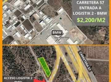 Terreno / Lote · 1959m² · Terreno en Venta por Parque Logistik 1,959 m² a $2,200 X m²