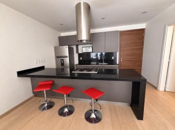 Cocina y vista entrada · Renta Carso Botticelli con Lìnea Blanca - 1 Habitación