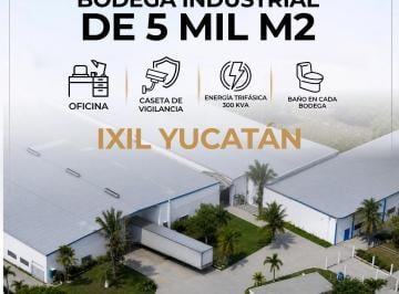 Bodega comercial · 5000m² · Bodega Industrial en Ixil Yucatán Desde 1500 m² a 5000 m²