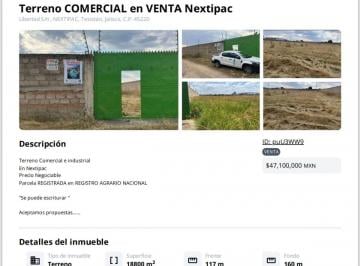 Terreno / Lote , Zapopan · Terreno en Nextipac Zapopan 18800 m²