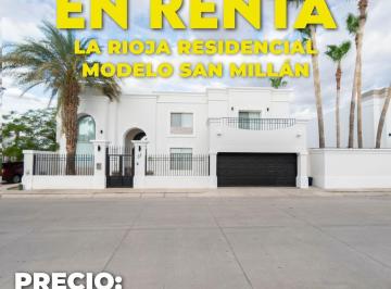 Casa · 3 Recámaras · 2 Estacionamientos · Casa en Renta en La Rioja Residencial, Hermosillo, Sonora