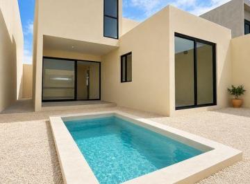Casa · 180m² · 3 Recámaras · 2 Estacionamientos · Casa Nueva en Venta en San Pedro Cholul, Merida Yucatan.