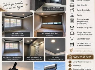 Departamento de 3 habitaciones, Gustavo A. Madero · Cómodo Departamento