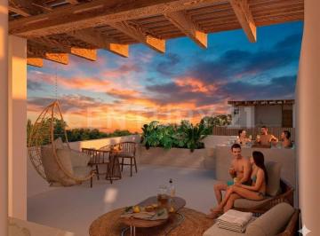 Departamento · 120m² · 2 Recámaras · Penthouse de 2 Recámaras con Rooftop y Alberca Privada en Tulum