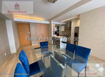 Departamento · 118m² · 2 Recámaras · 2 Estacionamientos · Departamento Amueblado en Renta en Anahuac, Miguel Hidalgo Cr 27 - 878.