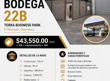 Bodega comercial , El Marqués · Bodega en Renta, Terra Business Park, El Marqués, Querétaro