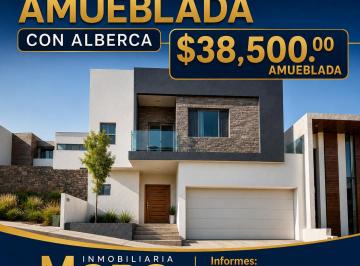 Casa de 3 habitaciones, Chihuahua · Casa Amueblada en Renta Zona Valles con Alberca