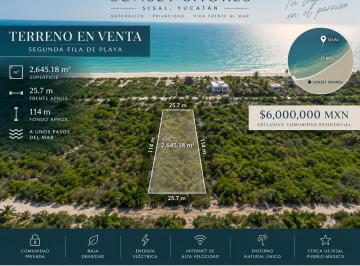 Terreno / Lote , Hunucmá · Terreno en Sunset Shores, Sisal 2,645 m² en Exclusiva Comunidad Privada.