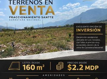 Terreno / Lote , Santiago · Terrenos en Venta en Los Cavazos, Santiago, Nl.