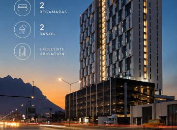 Departamento de 2 habitaciones, Monterrey · Departamento Renta en Torre Mitt, Centro de Monterrey
