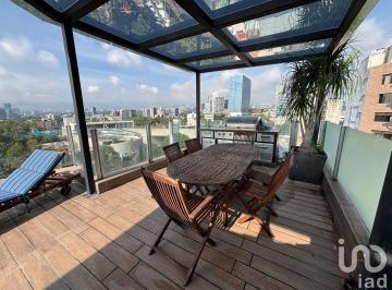 Departamento · 500m² · 2 Recámaras · 3 Estacionamientos · Se Renta Departamento PH Amueblado con Terraza y Alberca Privada en San Jose Insurgentes