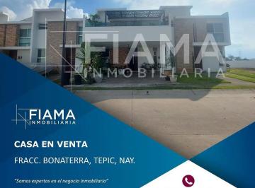 1 · Casa en Venta en Coto Alegranza, Bonaterra, Tepic. (F)