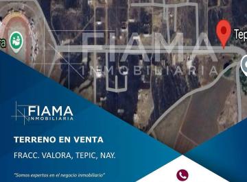 1 · Terreno en Venta en Fracc. Valora, Tepic, Nayarit. (G)