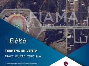 1 · Terreno en Venta en Fracc. Valora, Tepic, Nayarit. (G)