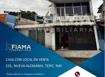 1 · Casa con Local en Venta, Col. Nueva Alemania, Tepic, Nay.