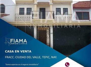 1 · Casa en Venta, Col. Ciudad del Valle, Tepic, Nay.