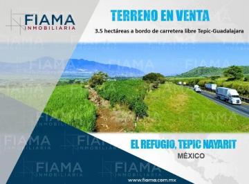 1 · Terreno en Venta 3.5 Hect. El Refugio, Tepic, Nay.