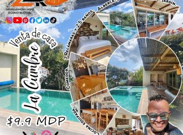 Casa de 3 habitaciones, Ixtapan de la Sal · Casa La Cumbre Dos Niveles, con Acabados en Chukum, con Alberca, Jacuzzi, Chapoteadero y Jardín.