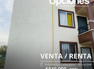 Departamento de 2 habitaciones, Salamanca · Departamento en Venta o Renta en Arboledas Cd. Bajío, Clúster Vizcaíno, Calle Naranjos