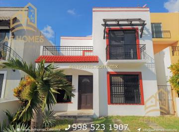Casa de 3 habitaciones, Benito Juárez · Casa en Renta con Recamara en P. Baja en Cancun en Privada de Gran Santa Fe II Pae249