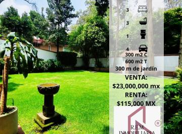 Casa · 600m² · 3 Recámaras · 4 Estacionamientos · Hermosa Casa Recien Remodelada en San Jerónimo Lidice a 2 Minutos de Periférico