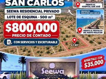 Terreno / Lote , Guaymas · Terreno Residencial de 500 m² con Servicios Cerca del Mar