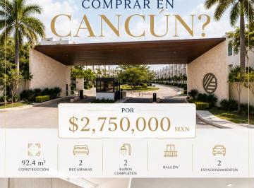 Departamento de 2 habitaciones, Cancún · Departamento en Venta | 2 Recámaras + 92.4 m² + 2 Estacionamientos | Zivalam | Cerca de Av Huayacán