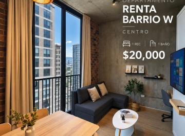 Departamento de 1 habitación, Monterrey · Departament Renta en Barrio W, Centro de Monterrey