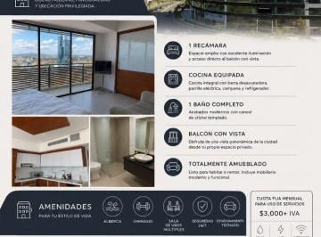 Departamento de 1 habitación, San Andrés Cholula · Departamento de 60 m² con 1 Recámara en Venta en Lomas de Angelópolis