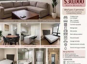 Departamento de 2 habitaciones, Monterrey · Departamento Amueblado en Renta