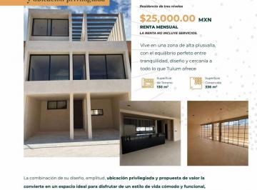 Casa de 3 habitaciones, Tulum · Casa en Renta en Tulum
