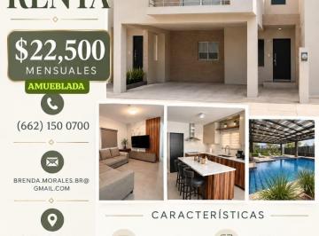 Casa de 3 habitaciones, Hermosillo · Casa Amueblada