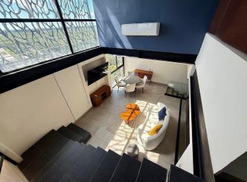 f449a92d9bc589d950cf787b171c4e0337c8b26939314f2b432e7e50df48bdd0 · Departamento Tipo Loft Amueblado de Doble Altura en Torre Onze | Piso 9