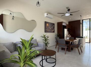 Casa · 86m² · 2 Recámaras · 2 Estacionamientos · Casa de Una Planta en Conkal Sin Enganche | 2 Recámaras y Acepta Infonavit
