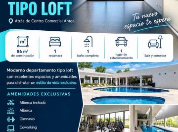 Departamento de 1 habitación, Querétaro · Renta Loft a 5 Minutos de Antea