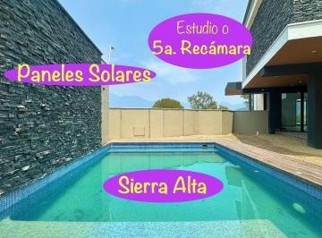 6e94c5eb88b70ad6aace6151ff79d46b8ca44f880ac92ba58a7fd480361e0de9 · Casa en Venta en Sierra Alta, Carretera Nal. Alberca, Paneles Solares, Terraza