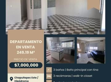 Departamento de 3 habitaciones, Tijuana · Departamento Chapultepec Este/hipódromo