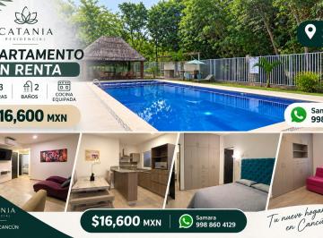 Departamento de 3 habitaciones, Cancún · Equipadisimo de 3 Hab con Increíbles Amenidades en Catania Residencial