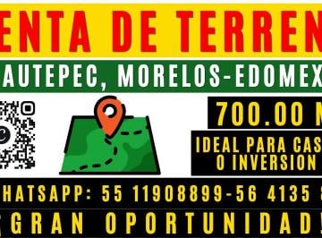 Terreno / Lote de 1 habitación, Yautepec · "Terreno en Venta en Yautepec, Morelos – Excelente Ubicación”.