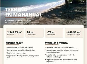 Terreno / Lote , Othón P. Blanco · Terreno Frente Al Mar Caribe