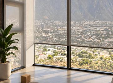 Balcon francés, espectacular vista · Oportunidad de Arrendar un Moderno Departamento Piso 27 en Valle Poniente