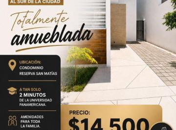 Casa en condominio de 3 habitaciones, Aguascalientes · Casa en Renta en Condominio Reserva San Matias I Amueblada I Amenidades I 3 Recamaras I 2 Baños