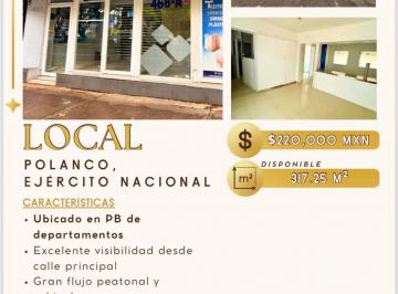 Local comercial · 317m² · Local - Polanco V Sección