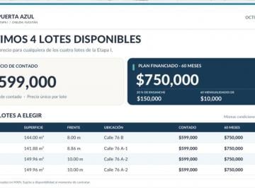 Terreno / Lote , Progreso · Lotes en Venta en Chelem Yucatán