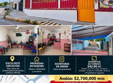 Casa uso de suelo de 4 habitaciones, Mérida · Casa Para Habitar o Uso Comercial